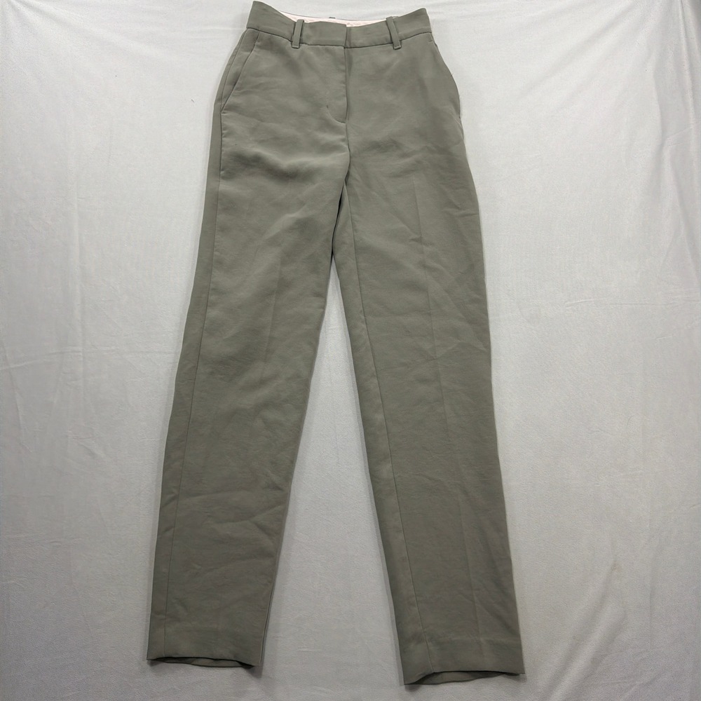 Wilfred Dress Pants Effortless Straight Leg High Rise Sage Green Mens 00